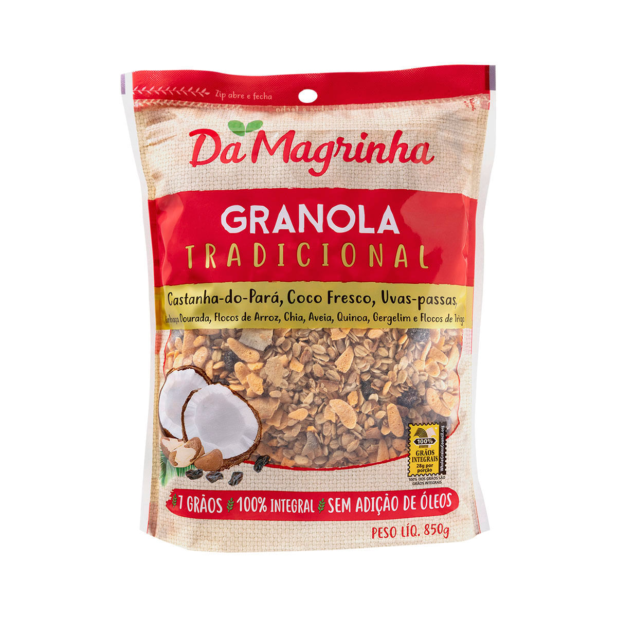 Granola Integral Tradicional Da Magrinha 850g