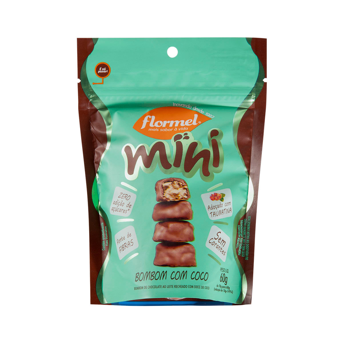 Mini Bombom de Chocolate com Coco Flormel 70g