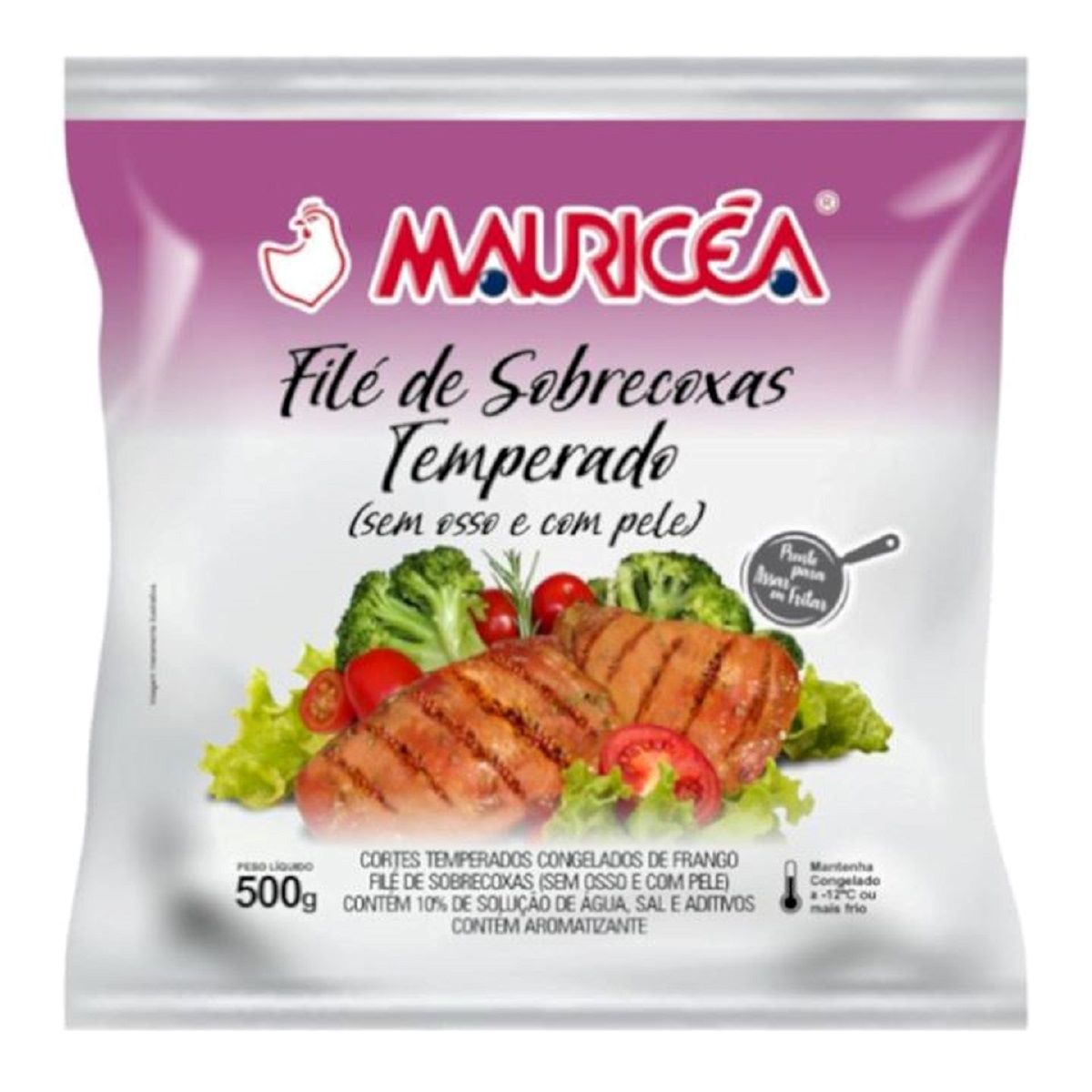 Filé de Sobrecoxa de Frango Congelado Mauricea 500 g