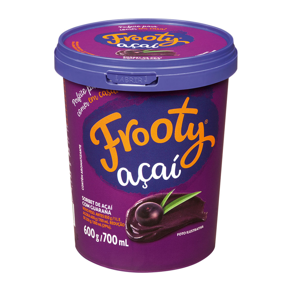 Açaí com Guaraná Congelado Frooty 700ml