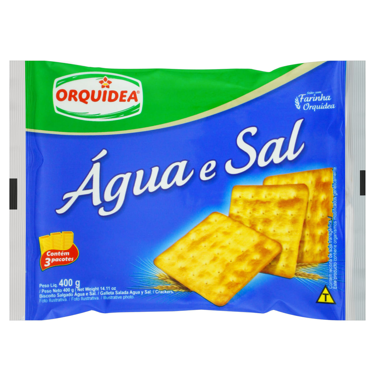 Biscoito Água e Sal Orquídea 400 g