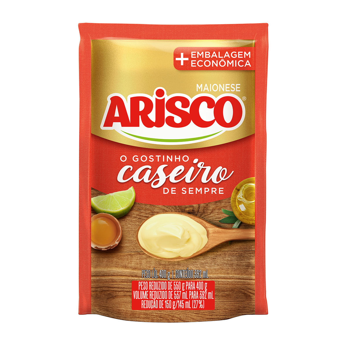 Maionese Arisco Tradicional Sachê 400g