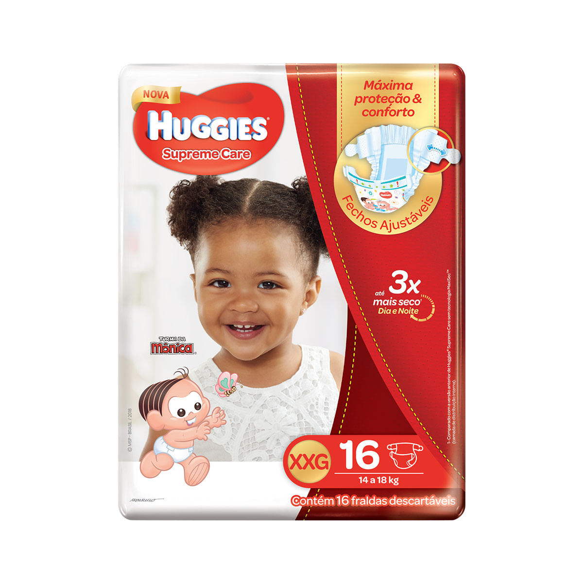 Fralda Huggies XXG Supreme Care Jumbo 16 Unidades