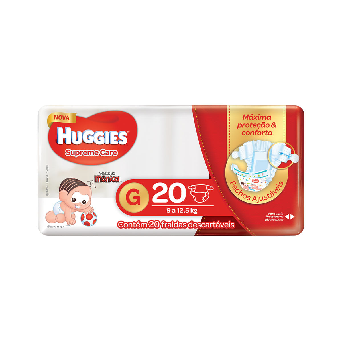 Fralda Huggies G Supreme Care Jumbo 20 Unidades