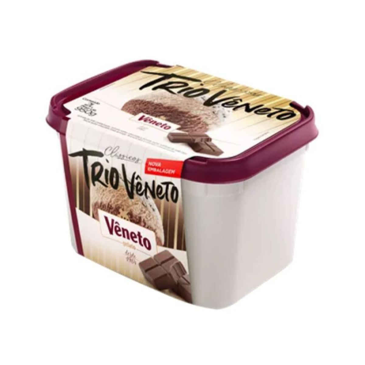 Sorvete Vêneto Trio Chocolate 2 Litros