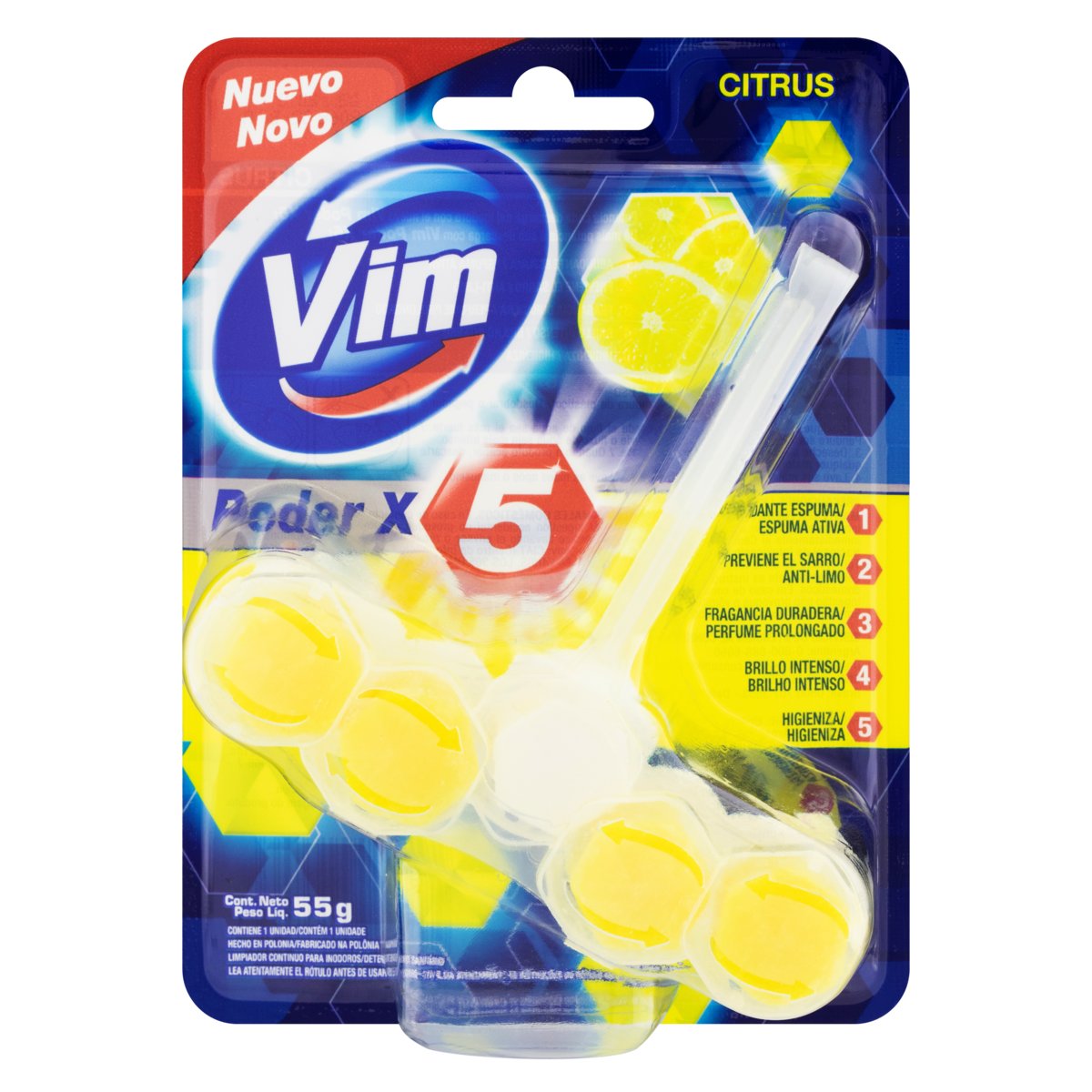 Desodorante Sanitário Citrus Vim Poder X5 1 Unidade