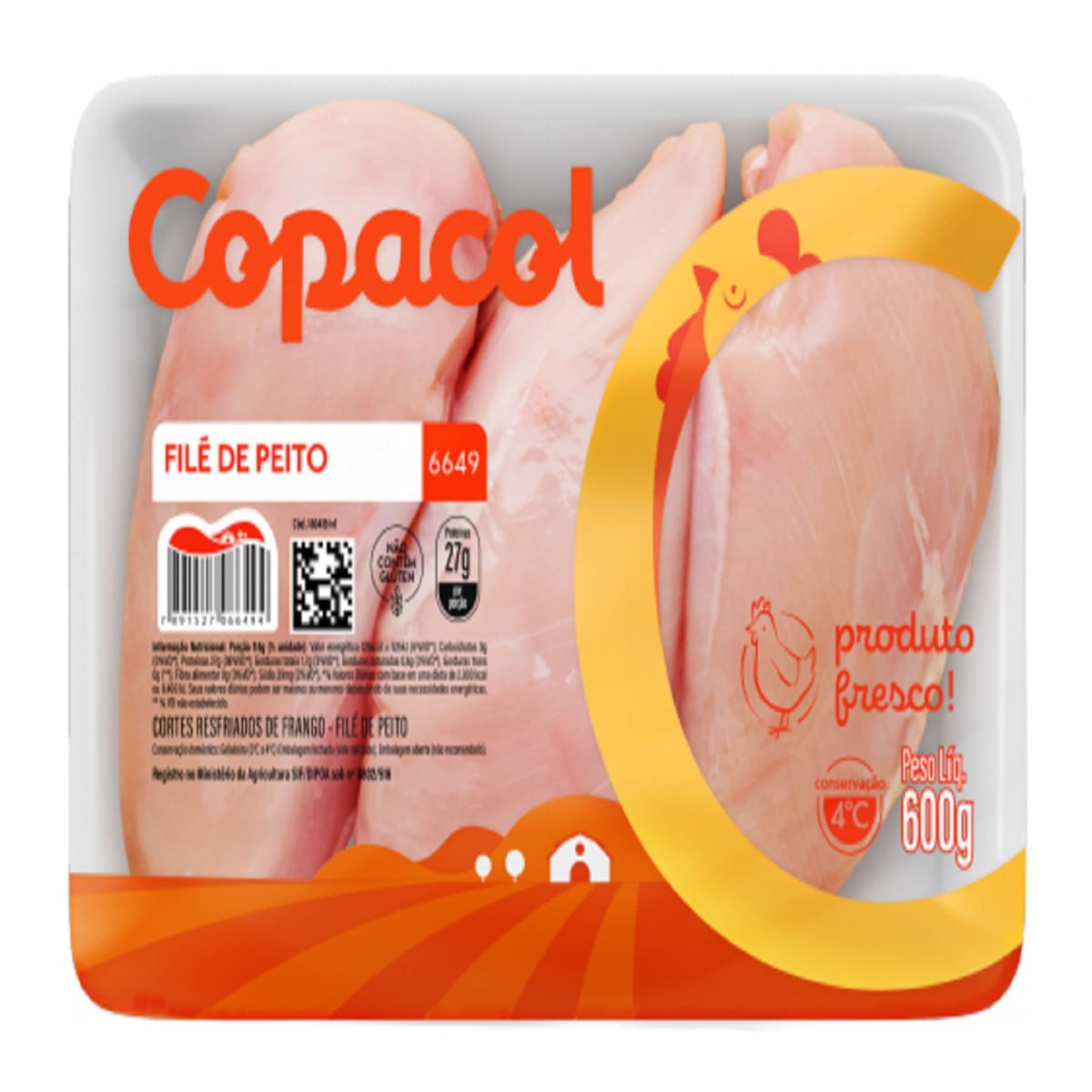 Filé de Peito de Frango Resfriado Copacol 600 g