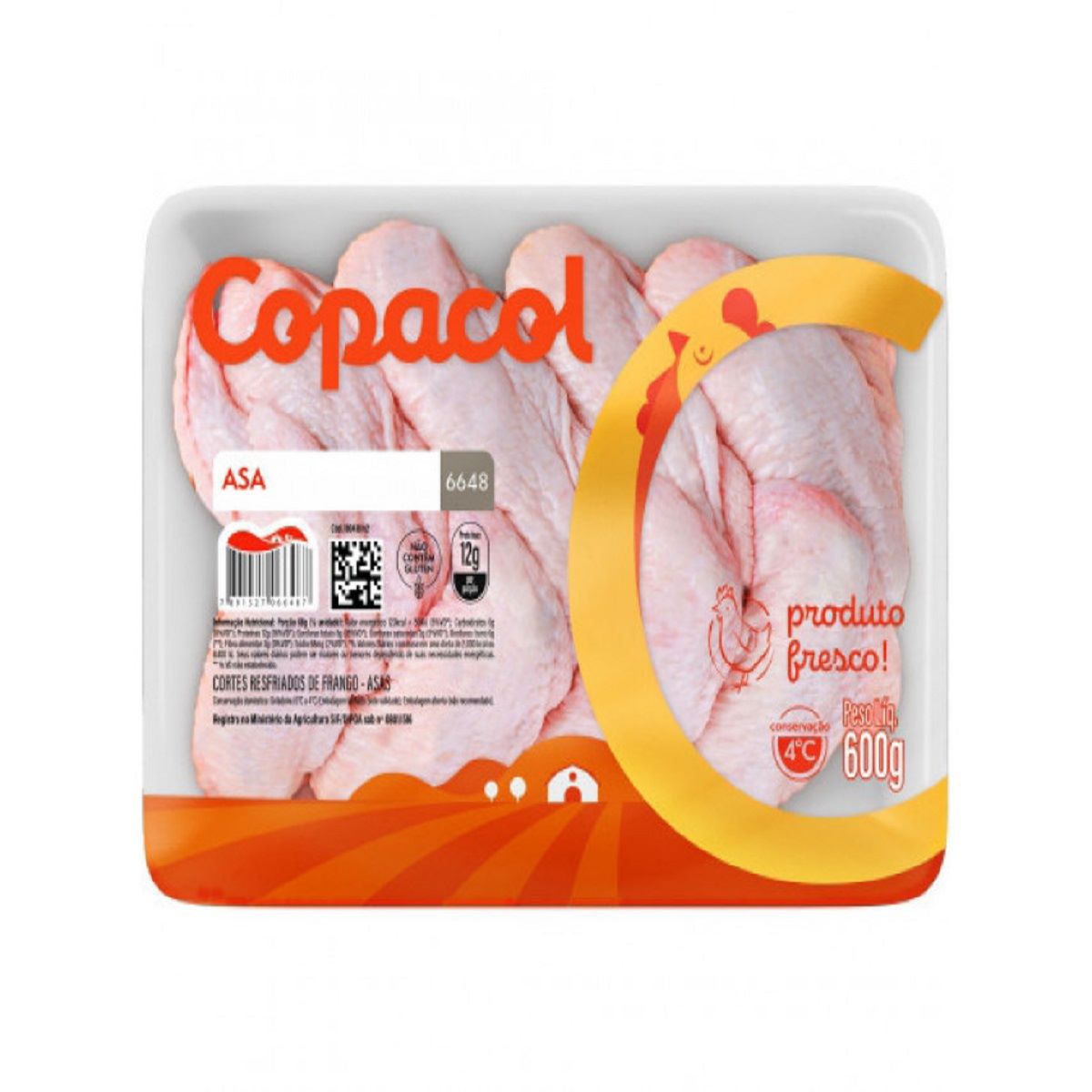 Asa de Frango Resfriado Copacol 600 g