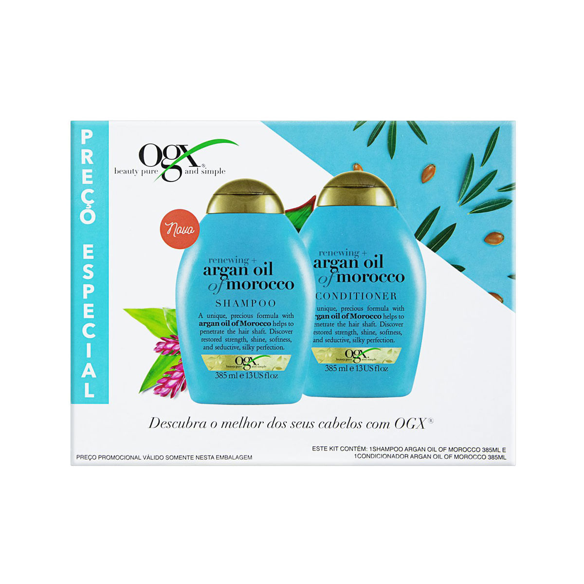 Kit Shampoo e Condicionador OGX Argan Oil of Morocco