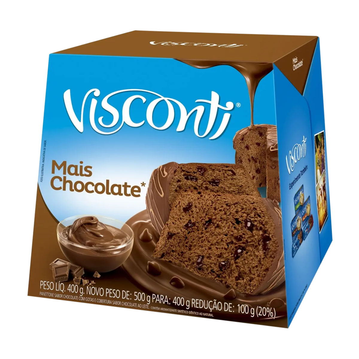 Panetone Mais Chocolate Visconti 400g