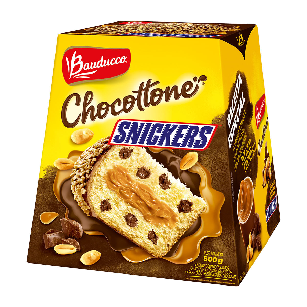 Chocotone Snickers Bauducco 500g