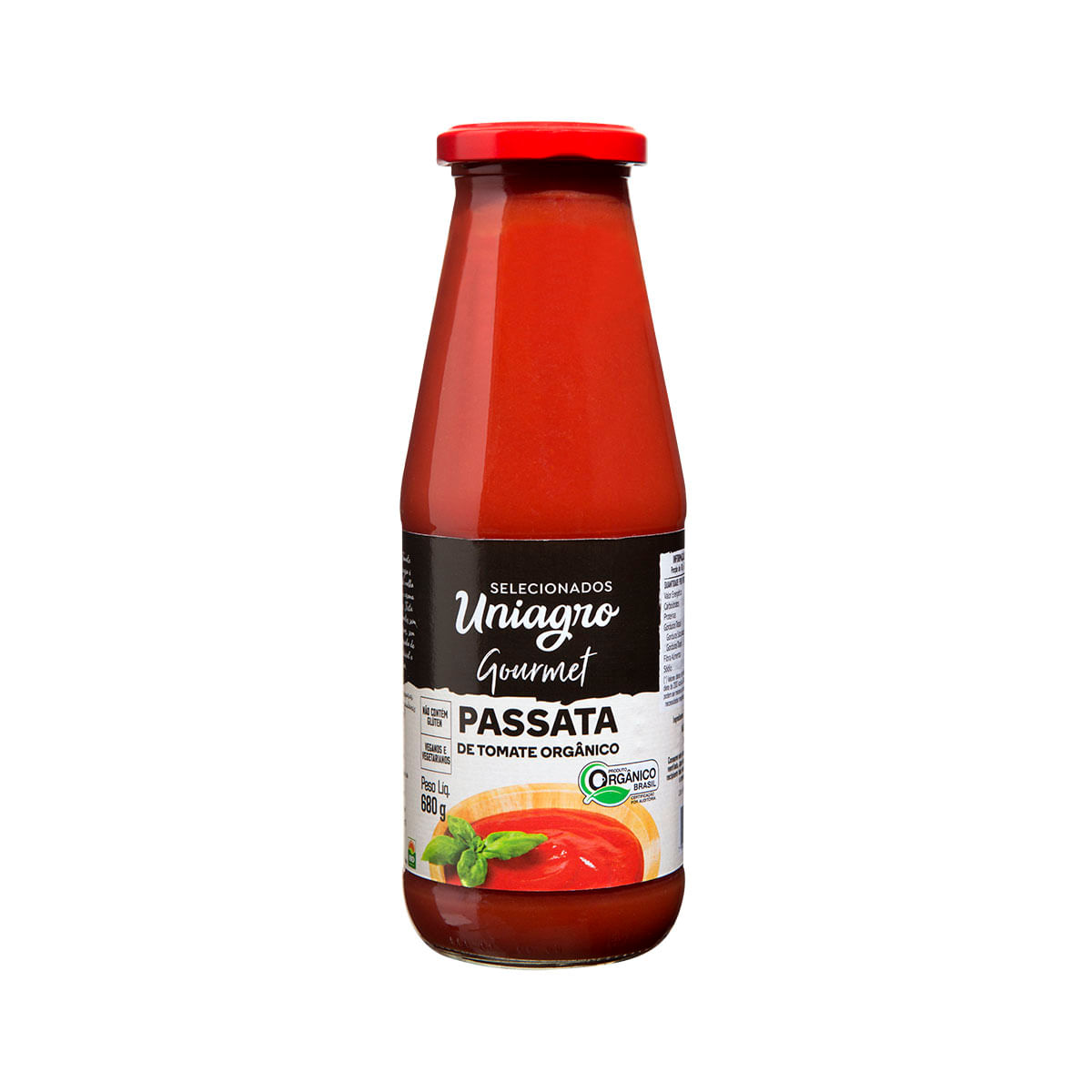 Passata de Tomate Orgânico Gourmet Uniagro 680g