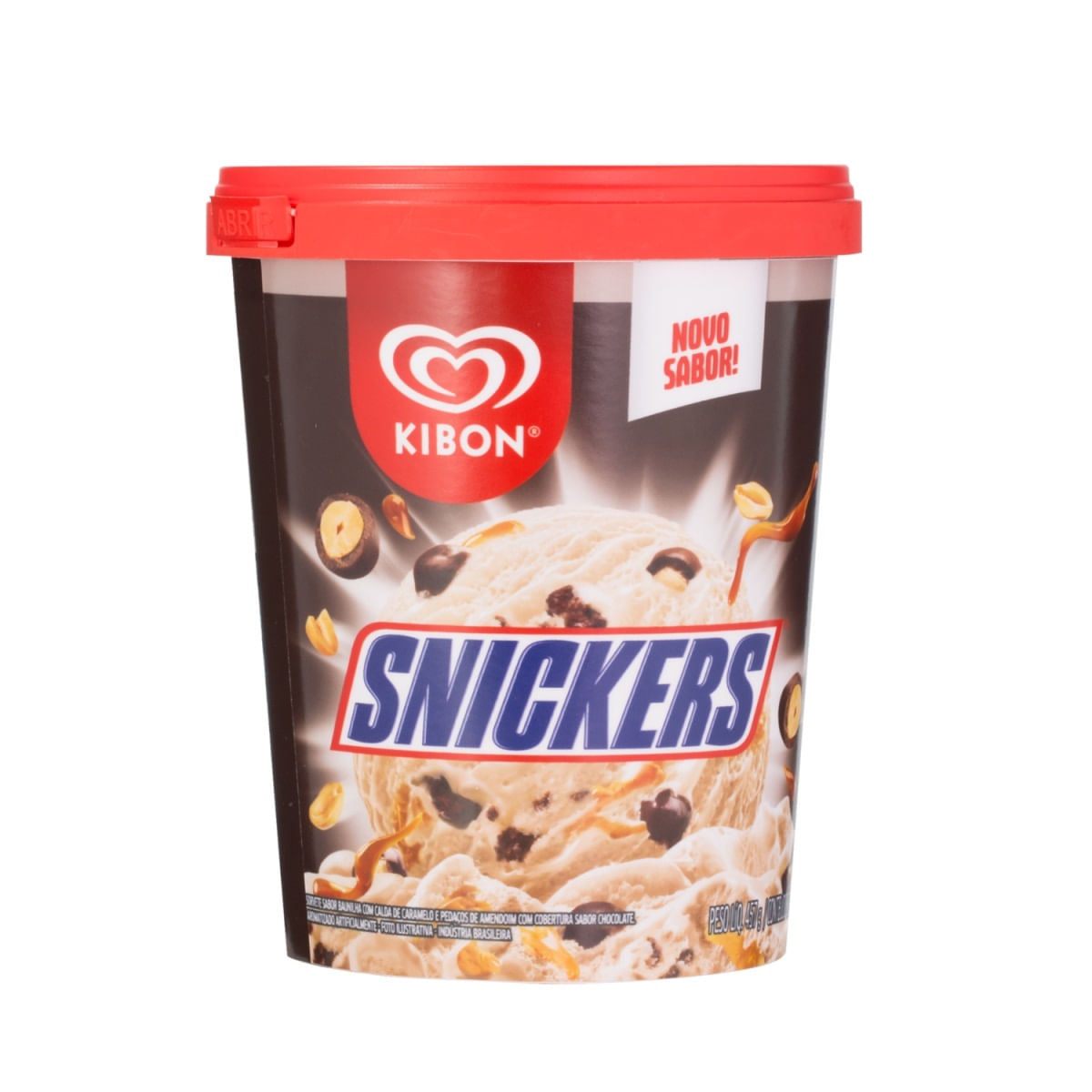 Sorvete Snickers Kibon 800ml