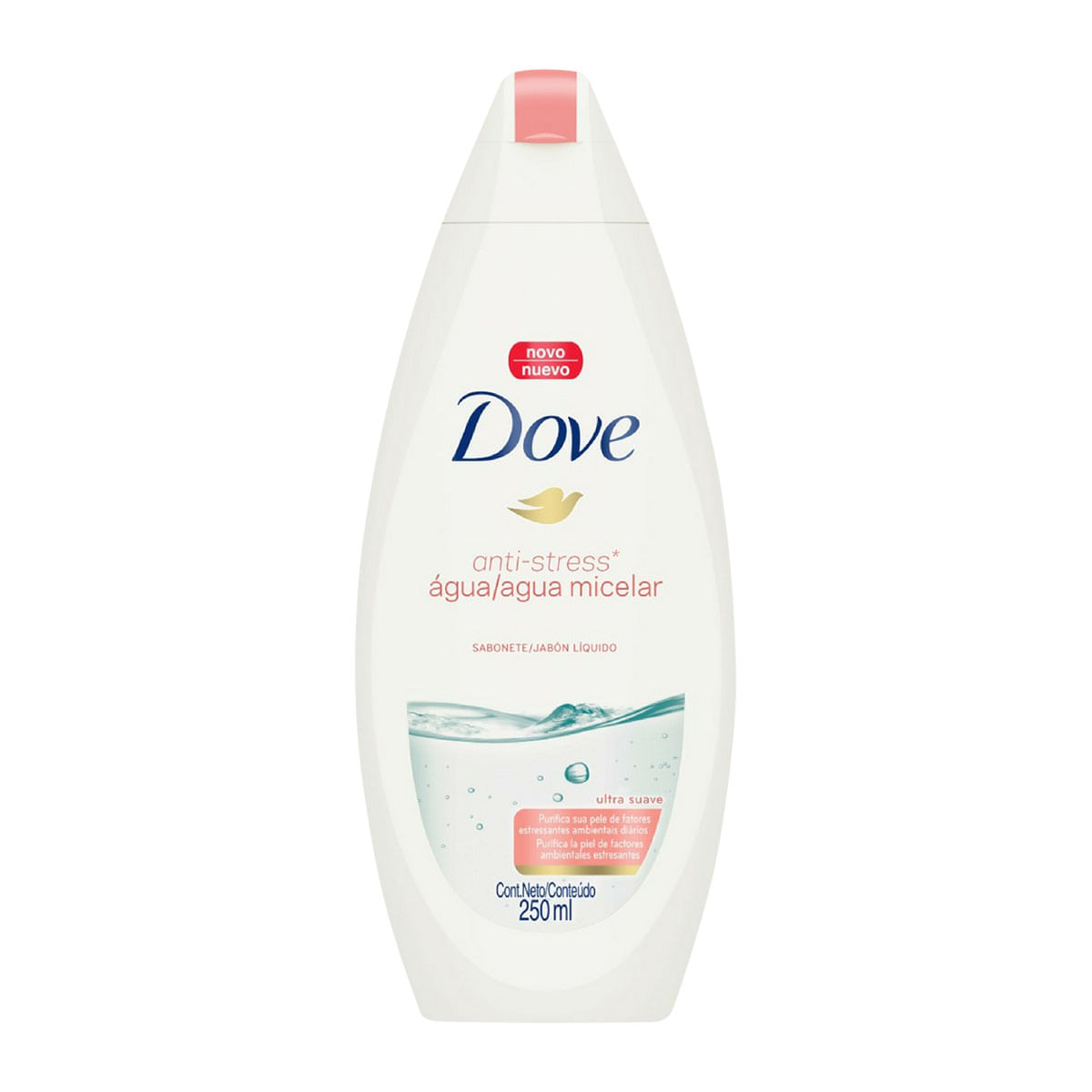 Sabonete Líquido Corporal Dove Anti-Stress Água Micelar 250ml