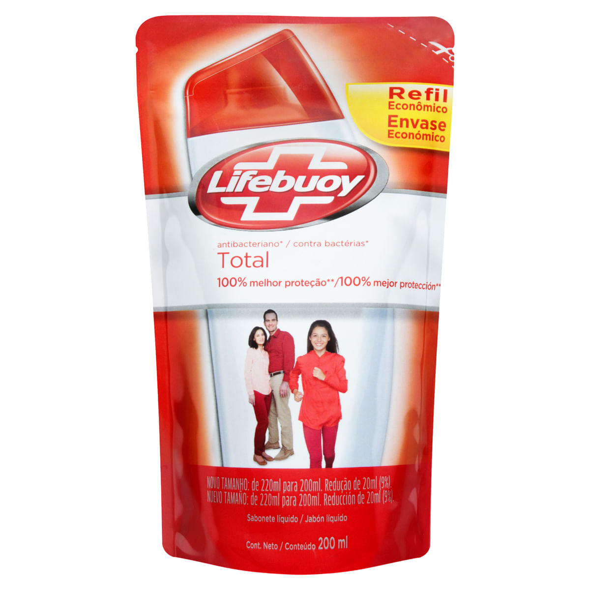 Sabonete Líquido Lifebuoy Total 200 ml Refil Econômico