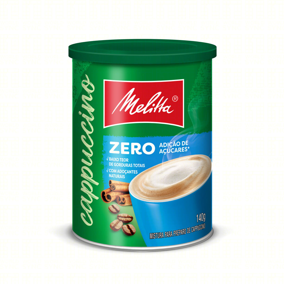 Cappuccino sem Adição de Açúcar Melitta 140g