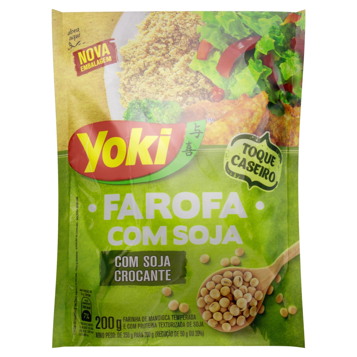 Farofa de Mandioca com Soja Yoki 200 g