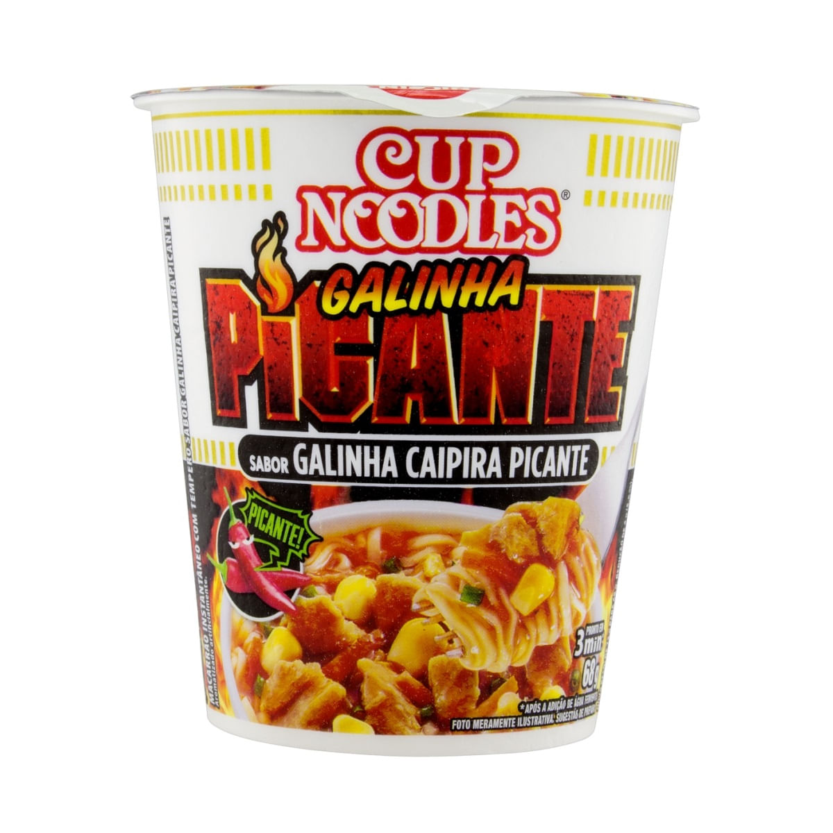 Macarrão Nissin Cup Noodles Galinha Caipira Picante 68g