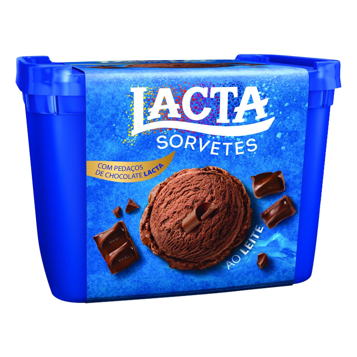 Sorvete Chocolate ao Leite Lacta Pote 1,5 L