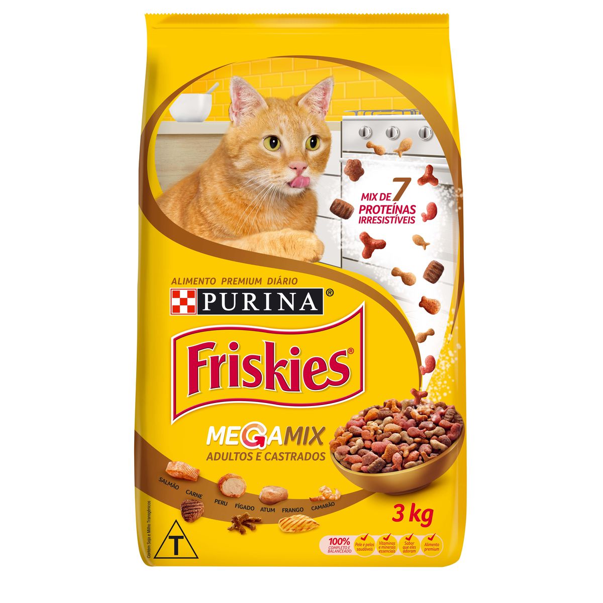 Ração Friskies Mega Mix Purina 3kg