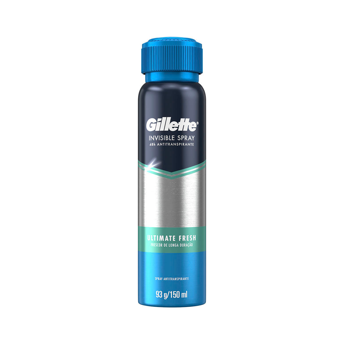 Desodorante Aerosol Gillette Invisible Spray Ultimate Fresh Masculino 150ml/93g