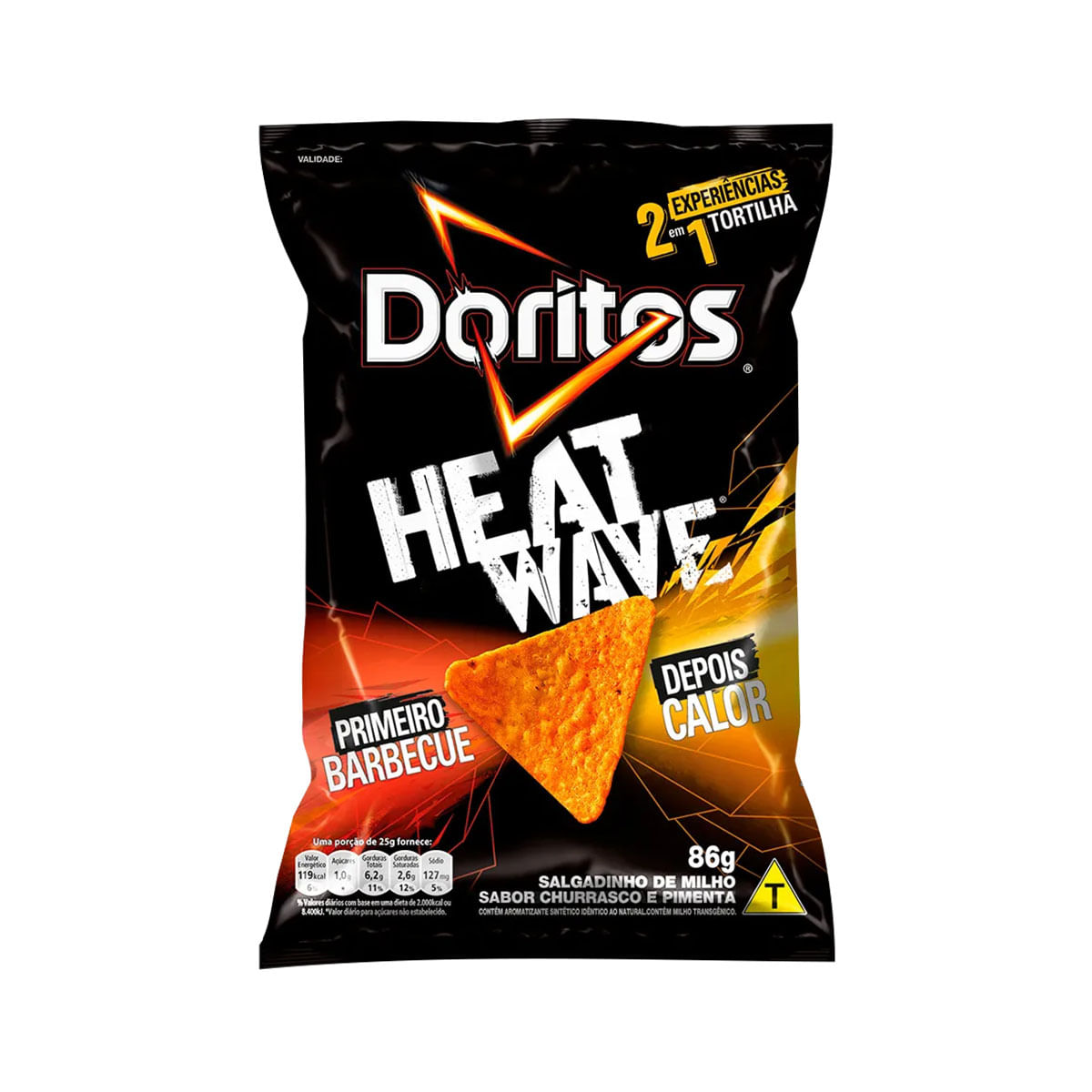 Salgadinho Doritos Churrasco e Pimenta Heat Wave 86g