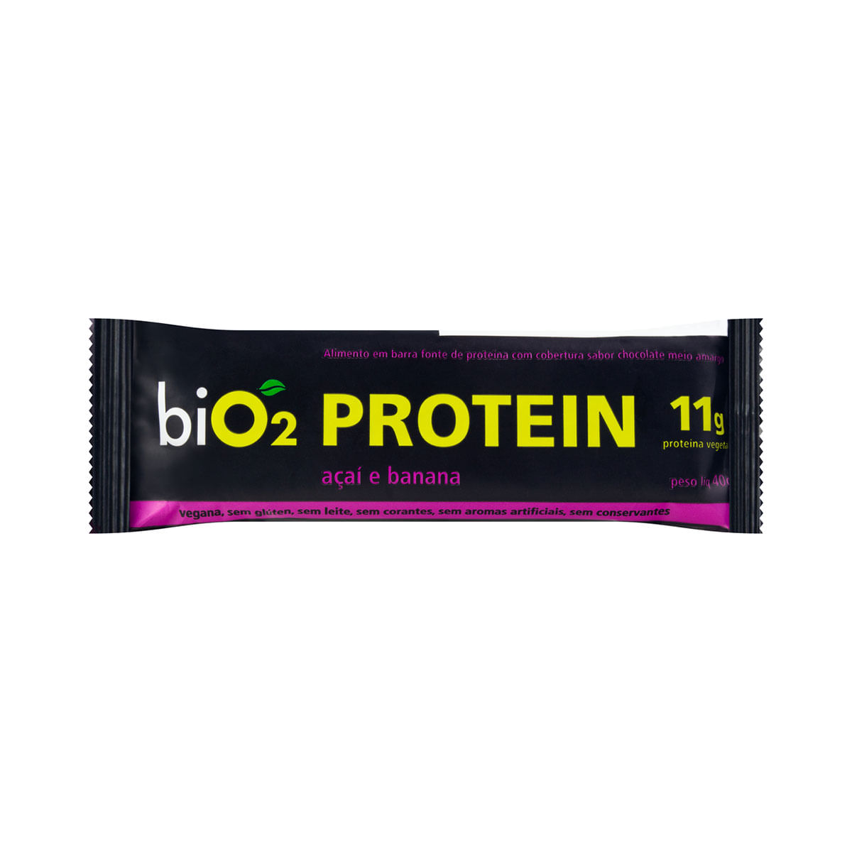 Barra de Proteína de Açaí e Banana biO2 Protein 40g