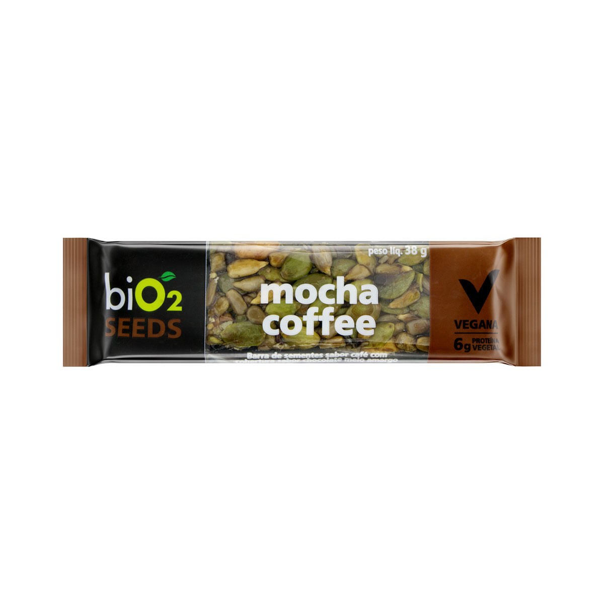 Barra de Sementes Mocha Coffee biO2 Seeds Pacote 38g