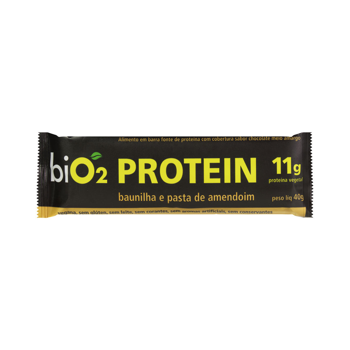 Barra de Proteína Baunilha e Pasta de Amendoim biO2 Protein Pacote 40g