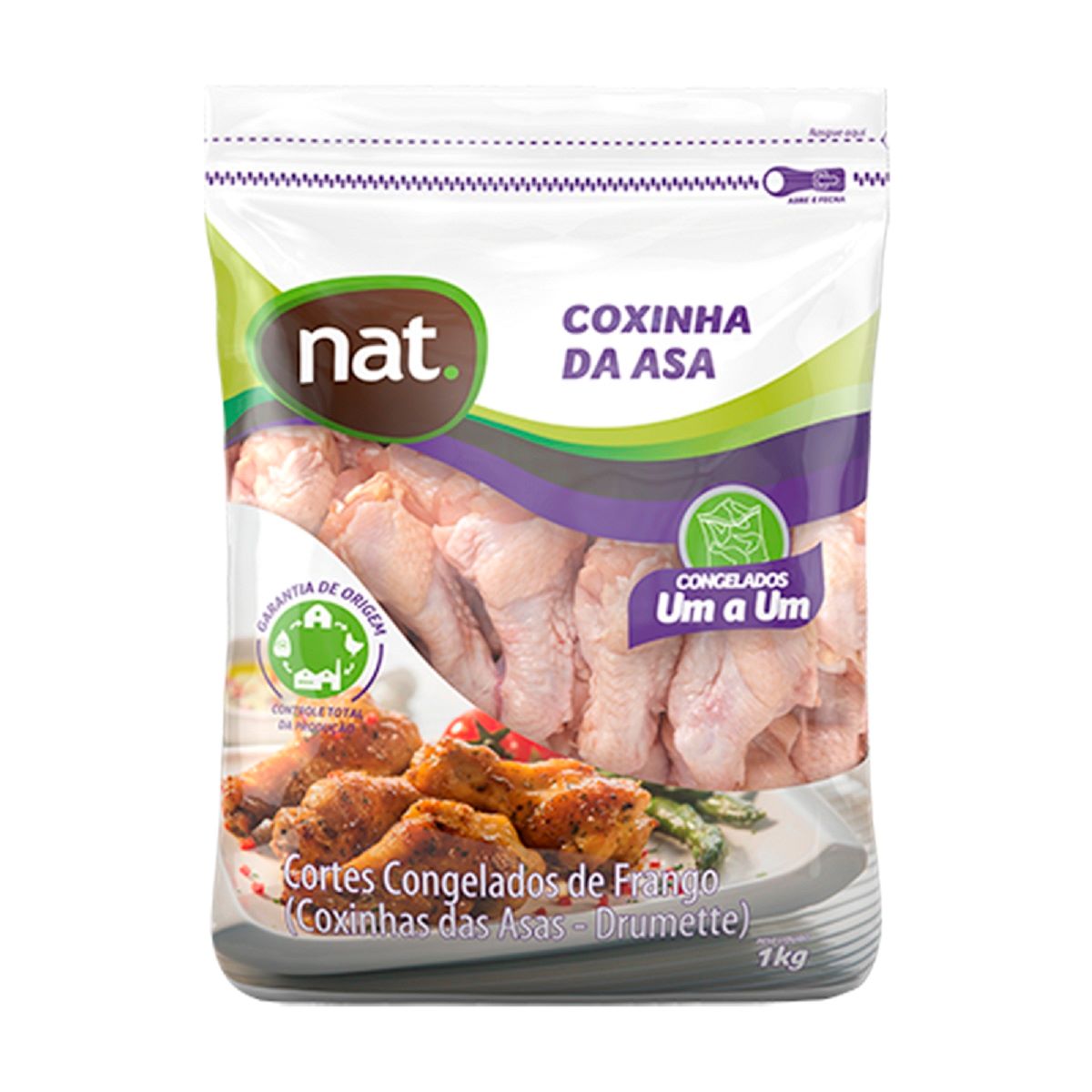 Coxinha da Asa de Frango Congelado Nat 1 kg