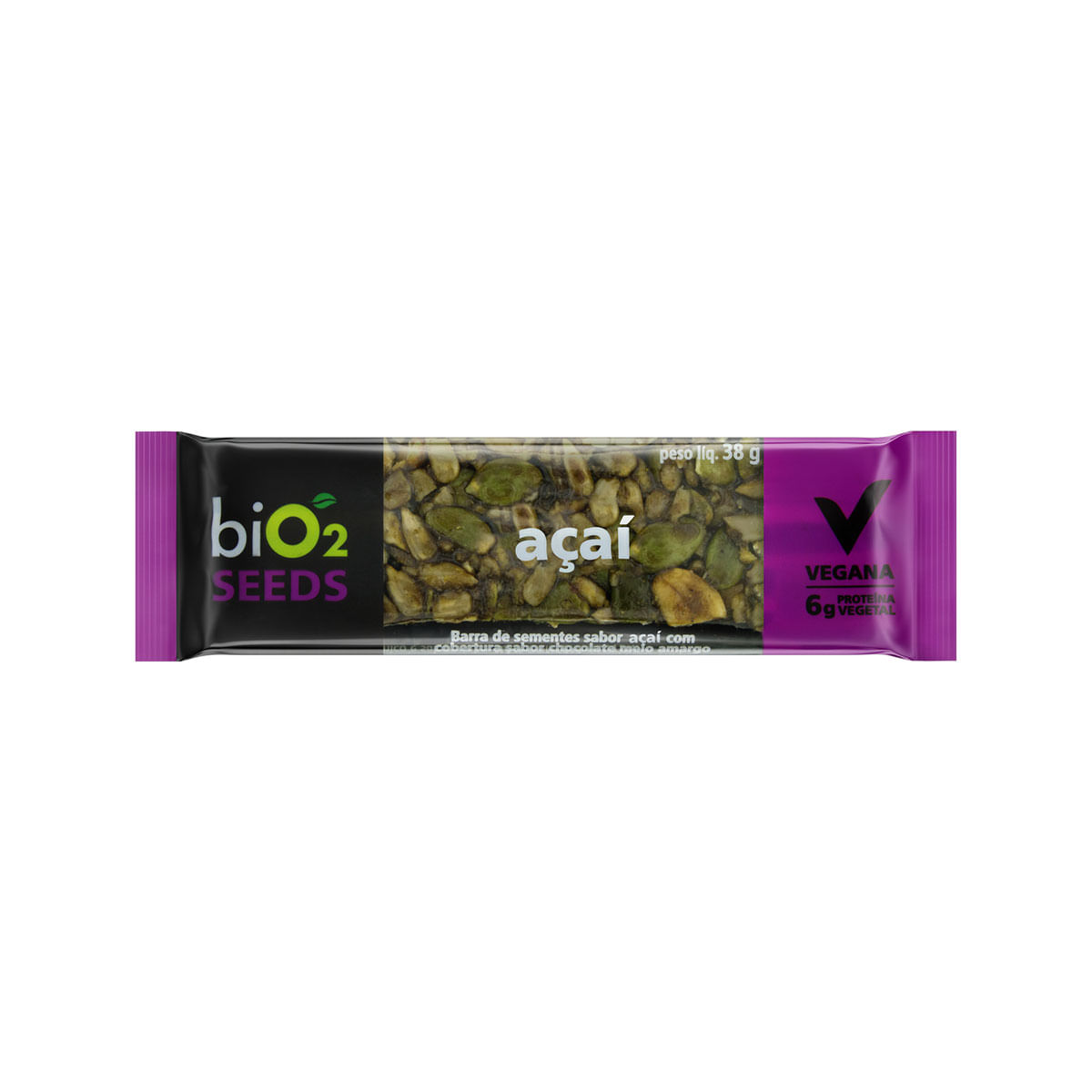 Barra de Sementes Açaí biO2 Seeds Pacote 38g