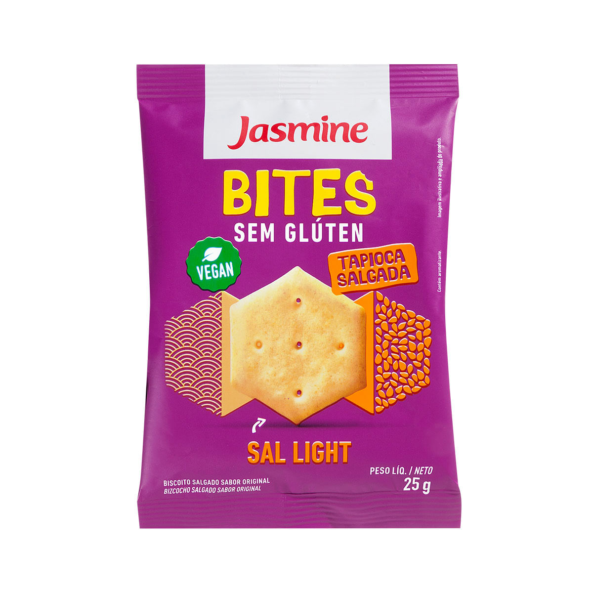 Biscoito de Tapioca Jasmine, sem Glúten, 25g