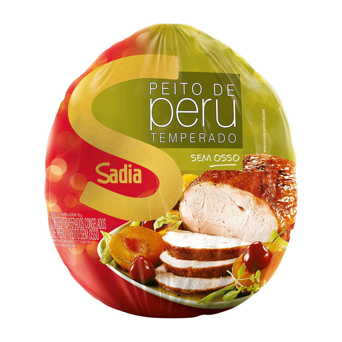 Peito de Peru sem Osso Temperado Sadia 1,2Kg