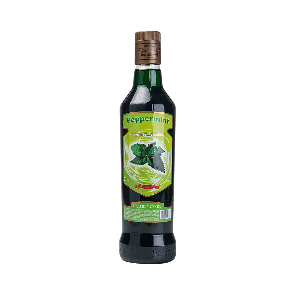 Licor de Menta Alcoólico Peppermint Bedidas Be Long 900ml