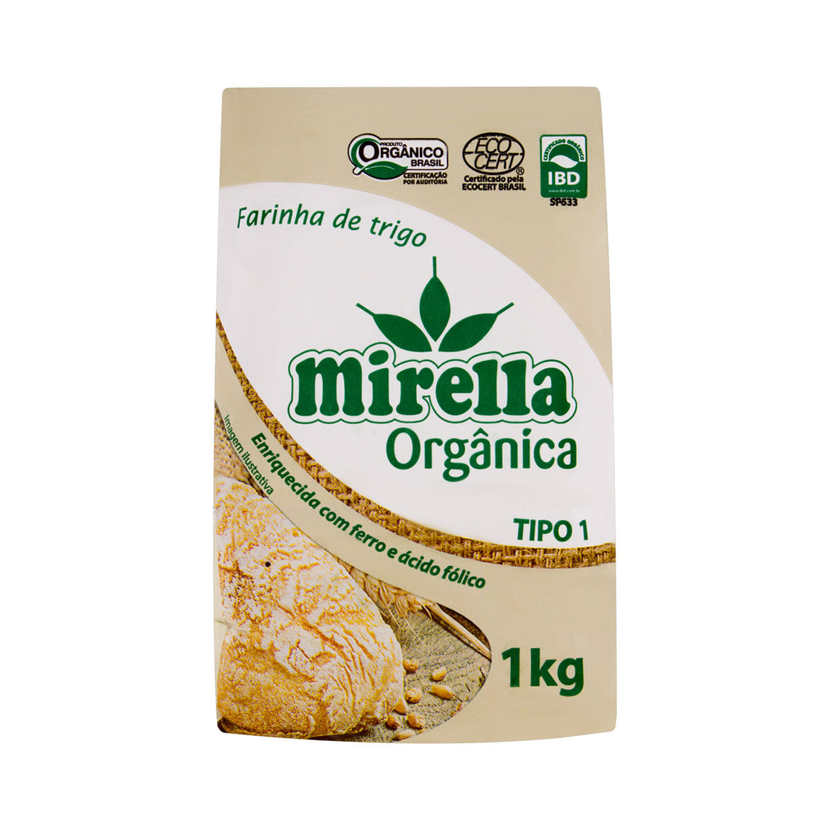 Farinha de Trigo Orgânica Mirella 1 Kg