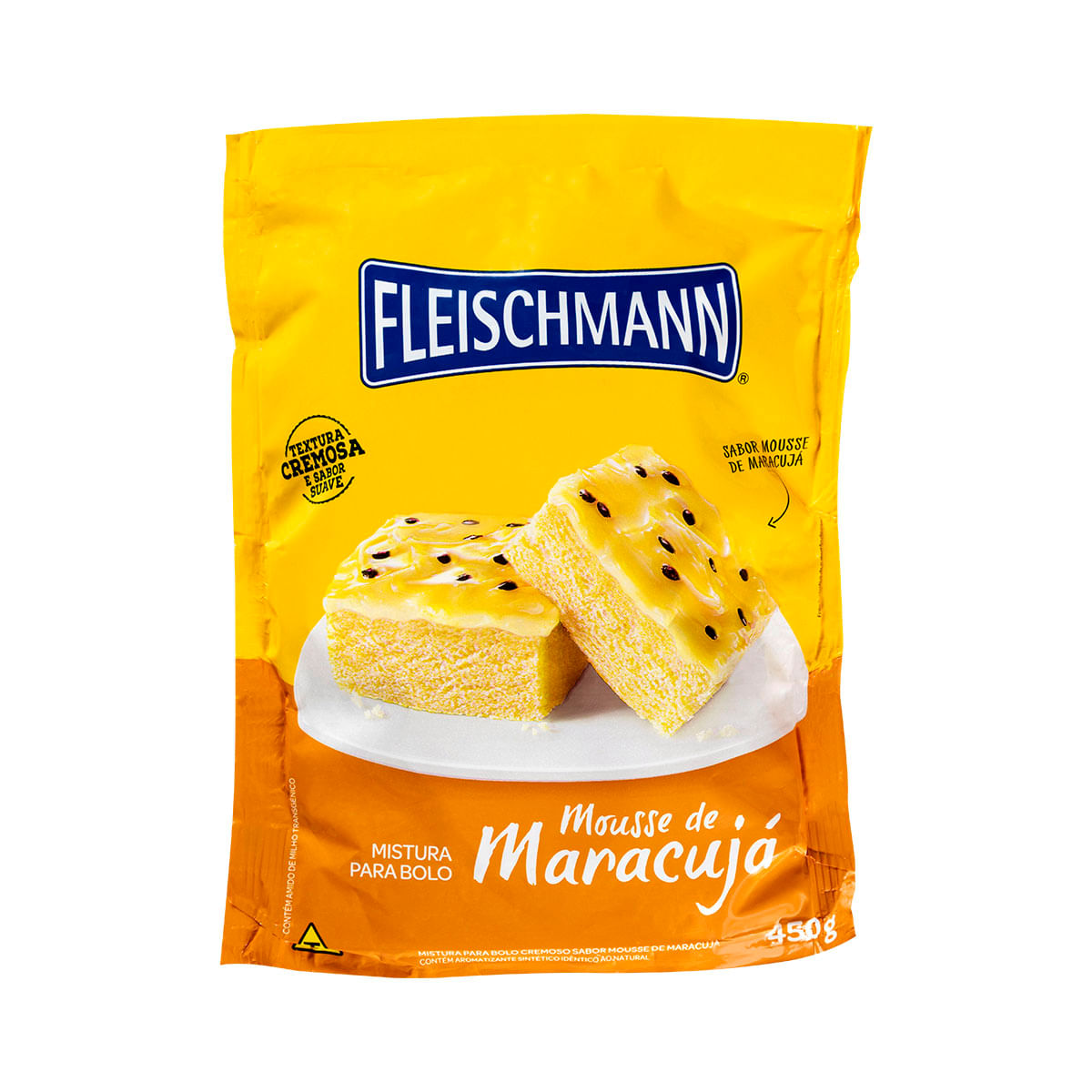 Mistura de Bolo Mousse de Maracujá Fleischmann 450g