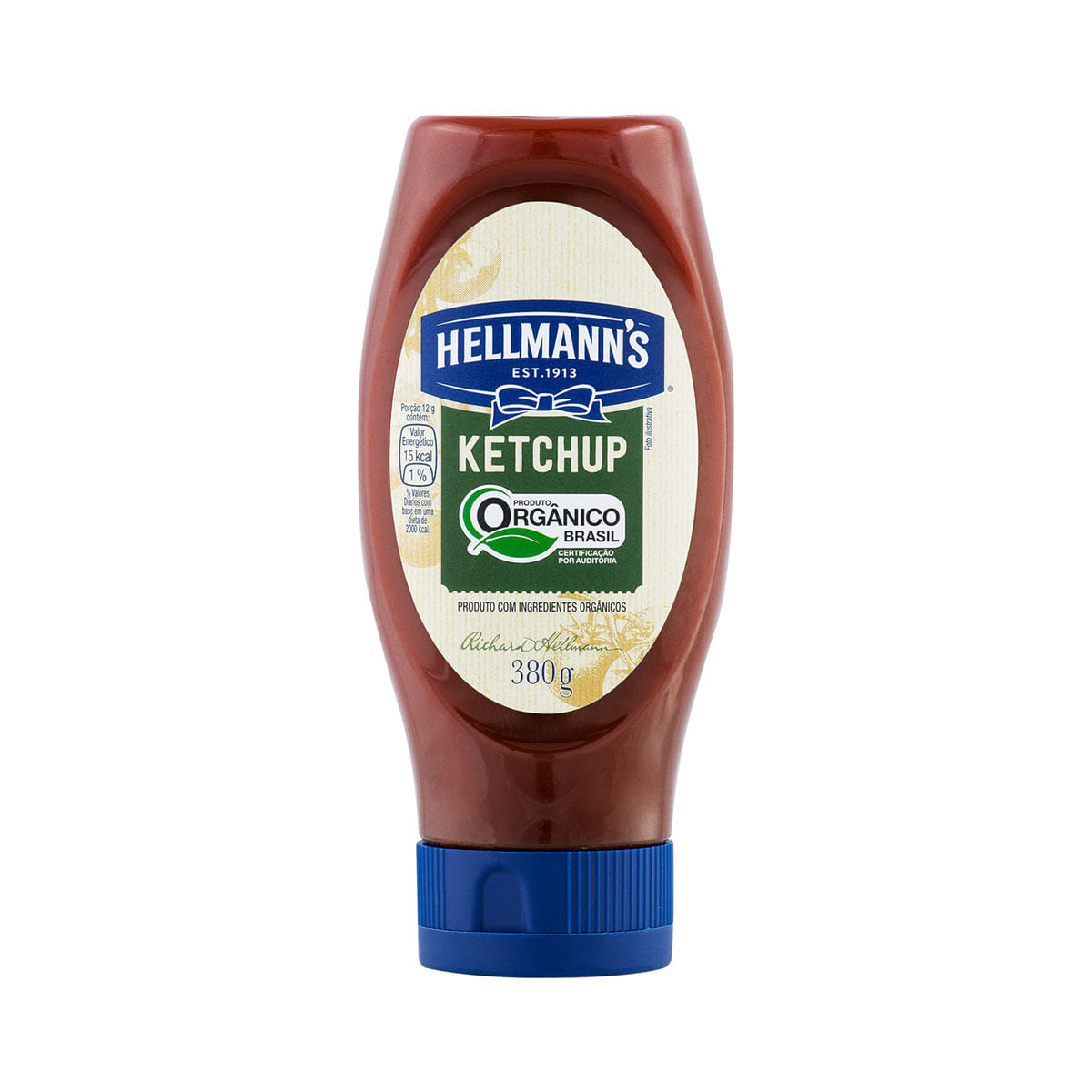 Ketchup Orgânico Tradicional Hellmann&apos;s Squeeze 380g