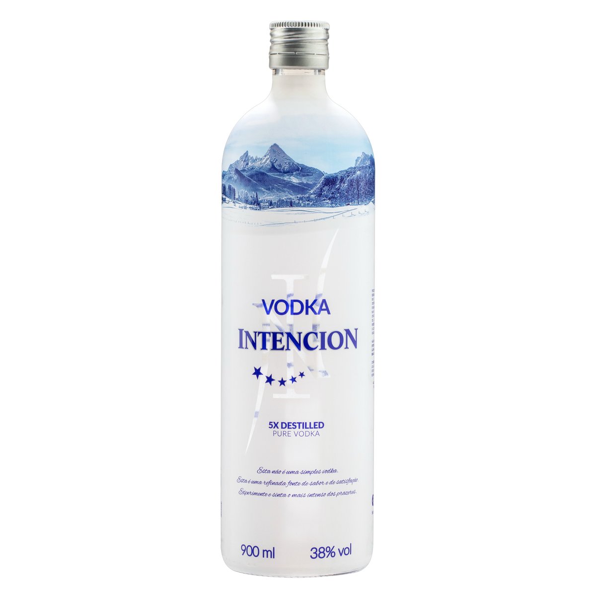 Vodka 5x Destilada Intencion 900 ml