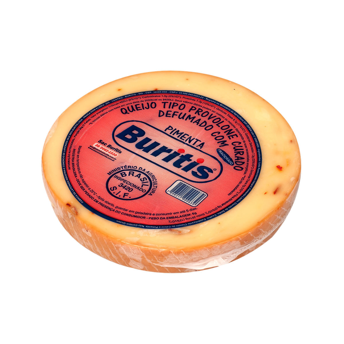 Queijo Provolone com Pimenta Fracionado Buritis 240g