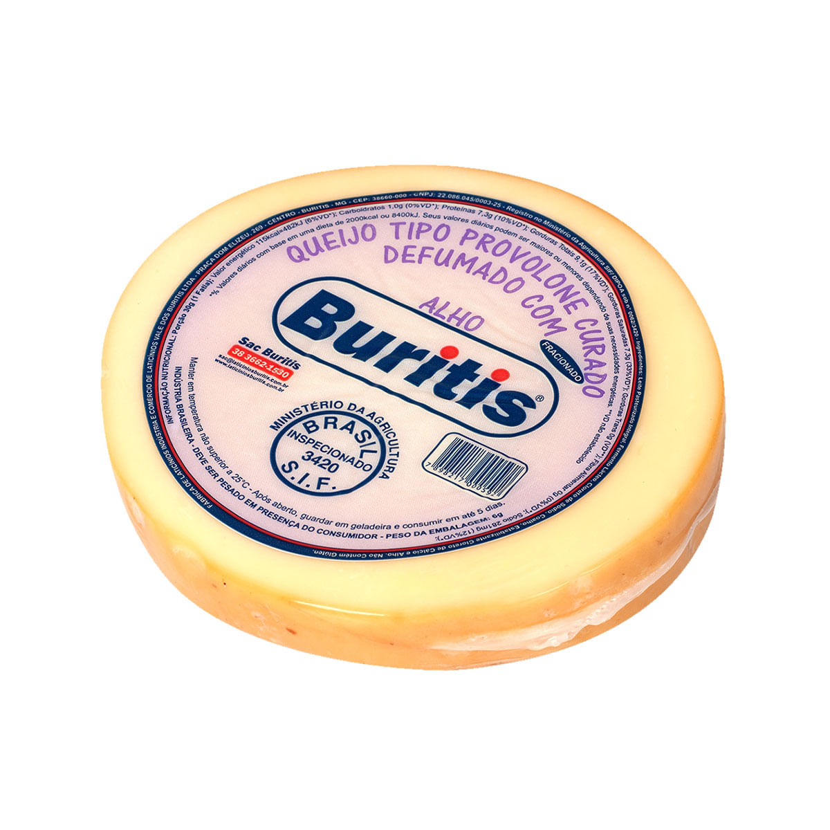 Queijo Provolone com Alho Fracionado Buritis 240g