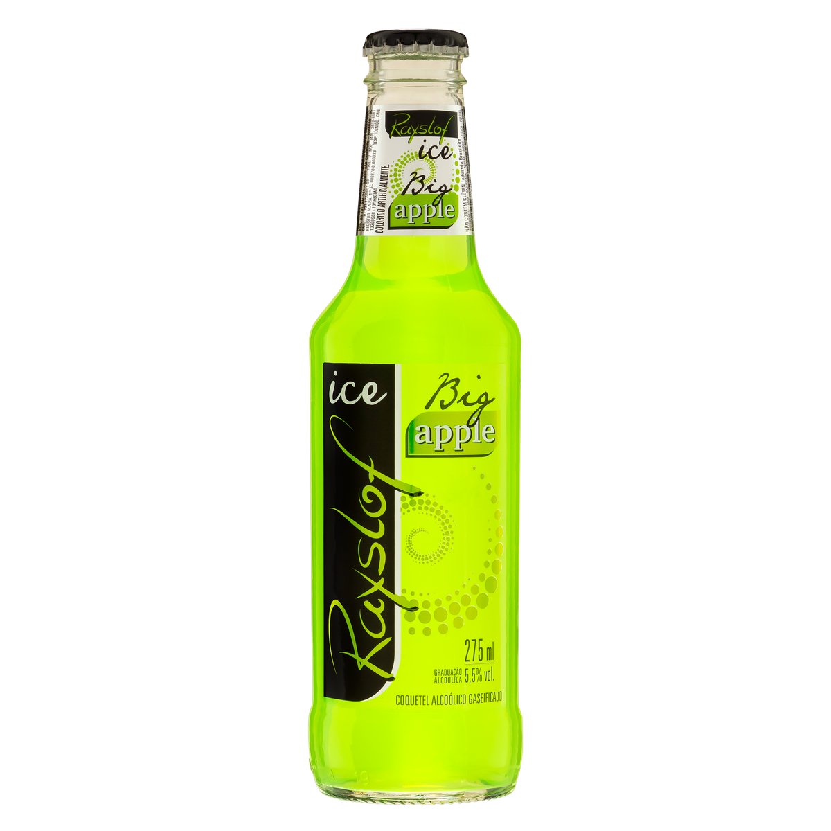 Coquetel Alcoólico Gaseificado Big Apple Rayslof Ice Garrafa 275 ml