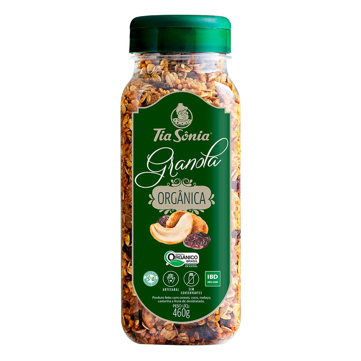 Granola Orgânica Tia Sônia Pote 460 g