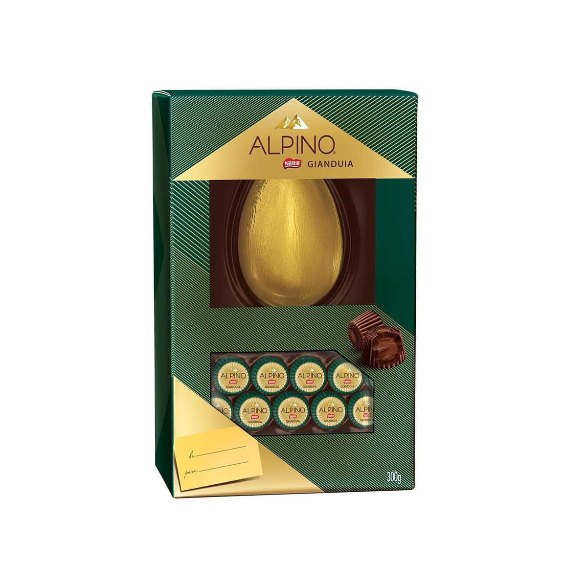 Ovo de Páscoa de Chocolate Alpino Gianduia 300g