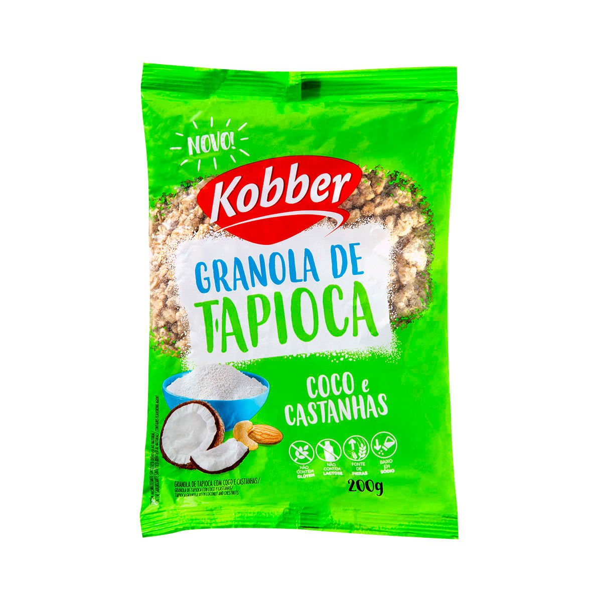 Granola de Tapioca Coco e Castanha Kobber 200g