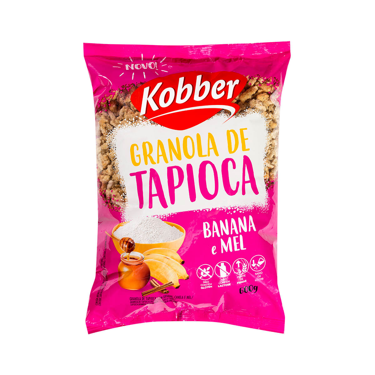 Granola de Tapioca Banana e Mel Kobber 600g