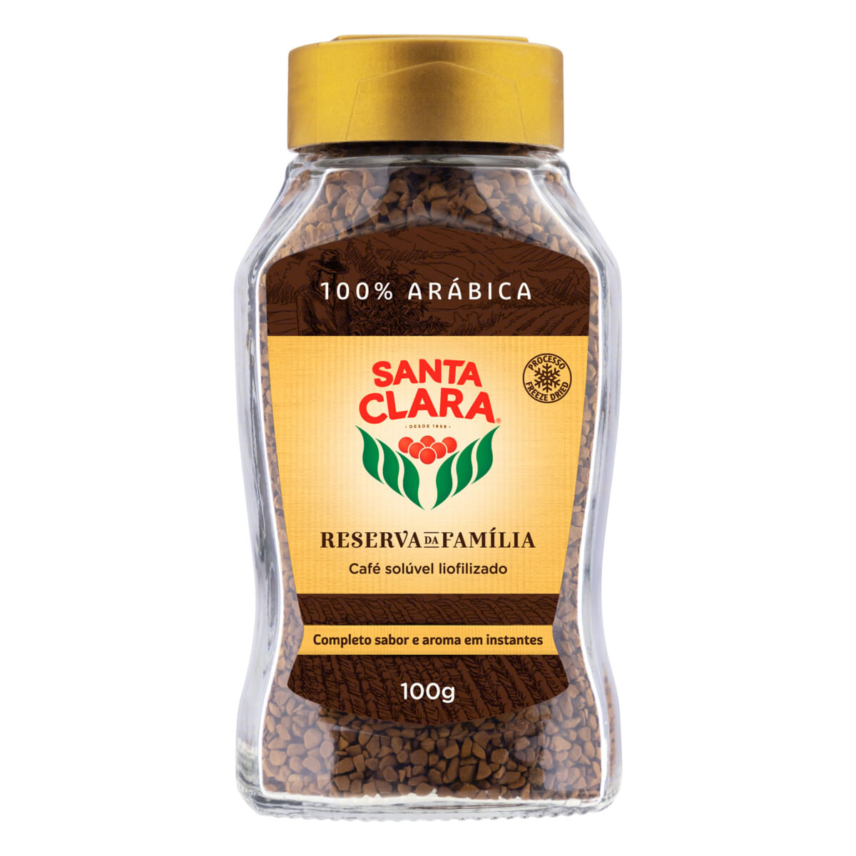 Café Solúvel Liofilizado Santa Clara Reserva da Família 100 g