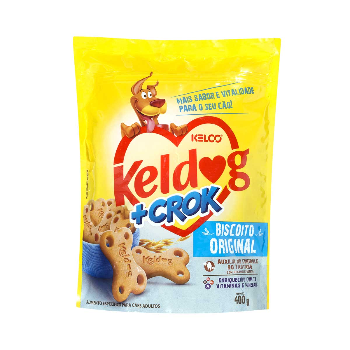 Biscoito para Cachorro Original Keldog + Crok 400g