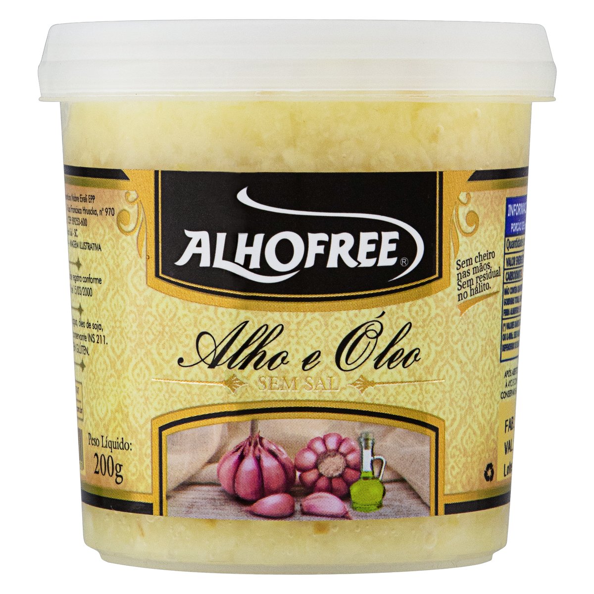 Alho em Pasta sem Casca Alhofree 200g