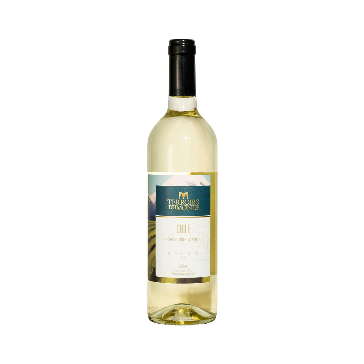 Vinho Fino Branco Seco Chile Sauvignon Blanc Terroirs Du Monde 750ml