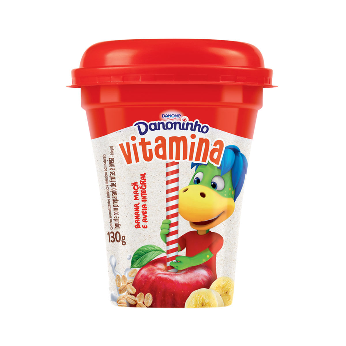 Iogurte Integral Danoninho Vitamina de Banana, Maçã e Aveia 130g